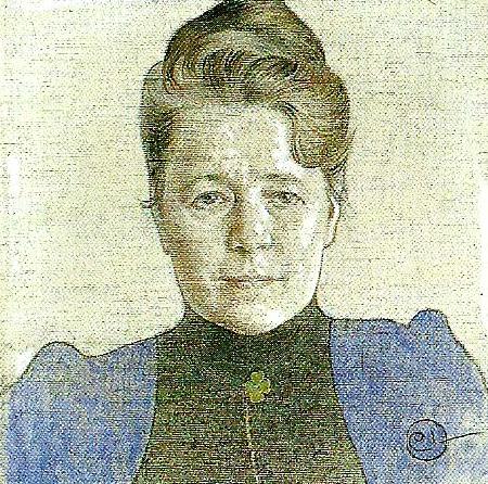 Carl Larsson selma lagerlof oil painting image